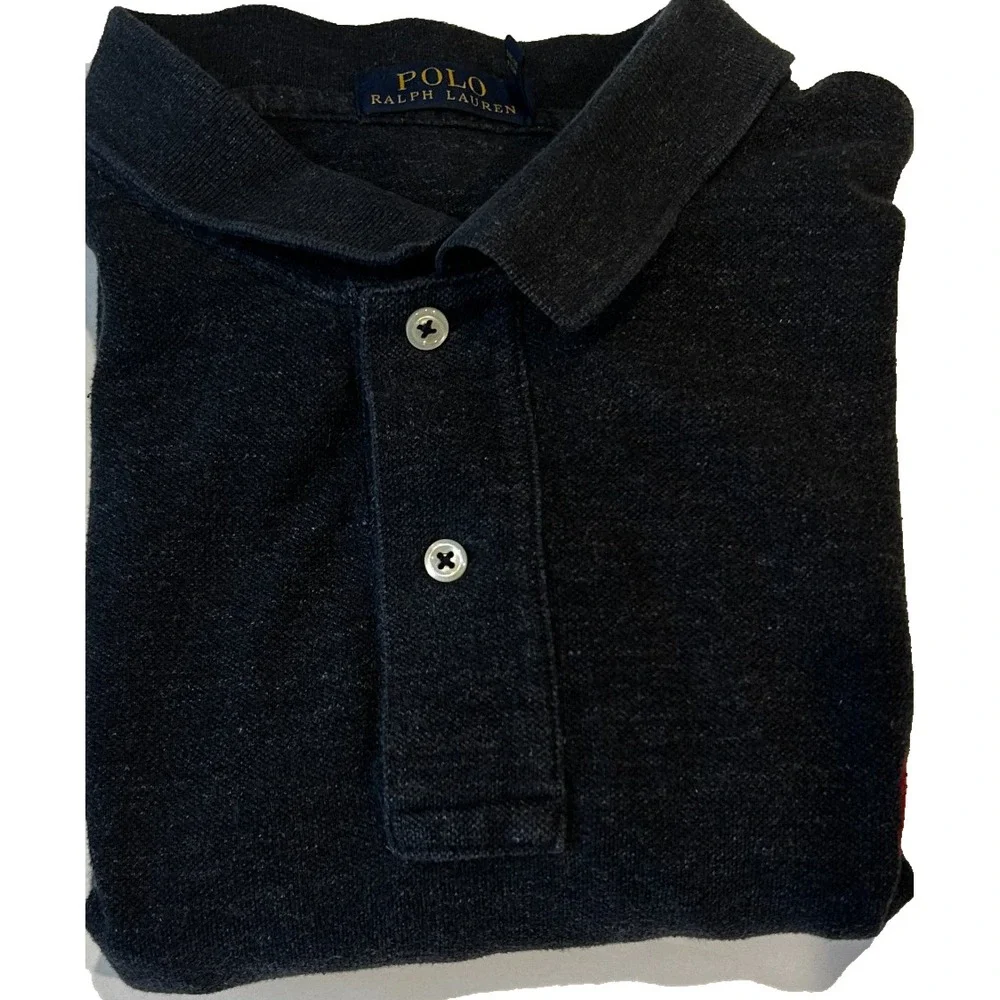 Polo Ralph‎ Lauren Men's Polo Shirt XL Dark Gray Embroidered Polo Pony Logo